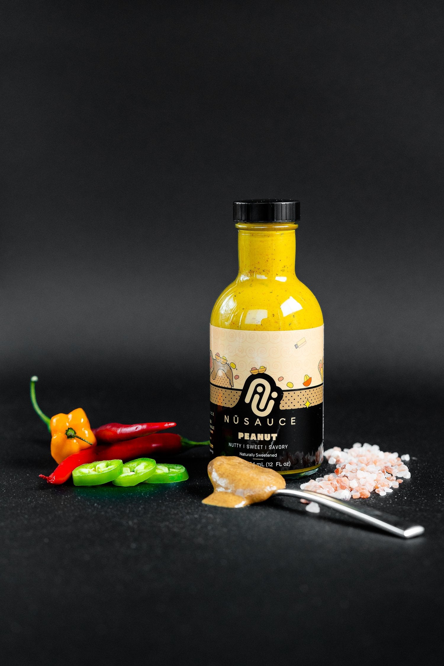 Peanut Sauce with ingredients around